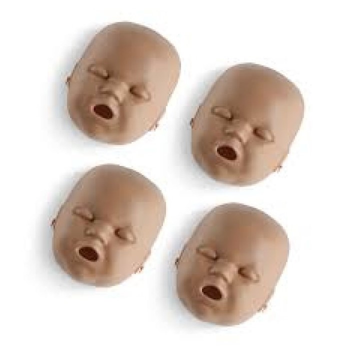 Prestan 4 pack vervangende huid baby gezicht, donkere huid